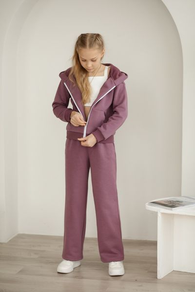 &ldquo;Teddy Time&rdquo; &mdash; warm tracksuit for girls, lilac, size 122