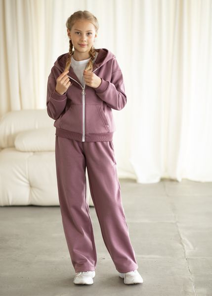 &ldquo;Teddy Time&rdquo; &mdash; warm tracksuit for girls, lilac, size 122