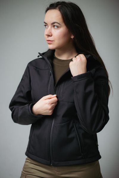 Женская куртка softshell черного цвета SHK00021202M фото