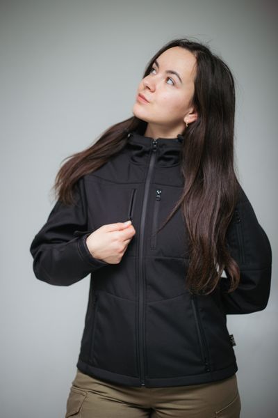 Женская куртка softshell черного цвета SHK00021202M фото