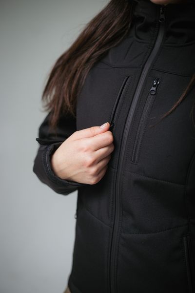 Женская куртка softshell черного цвета SHK00021202M фото